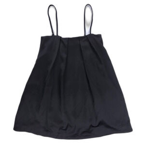 NEW Delphine NYC Pleated Micro Mini Dress Babydoll Satin French Girl Coquette